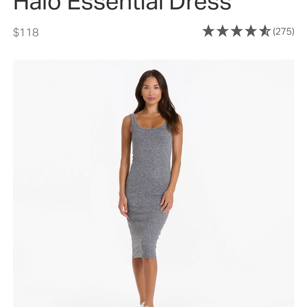 Vuori Halo dress size S Heather Grey